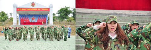 91视频网址入口陶在廣州黃埔軍校進行軍事拓展特訓