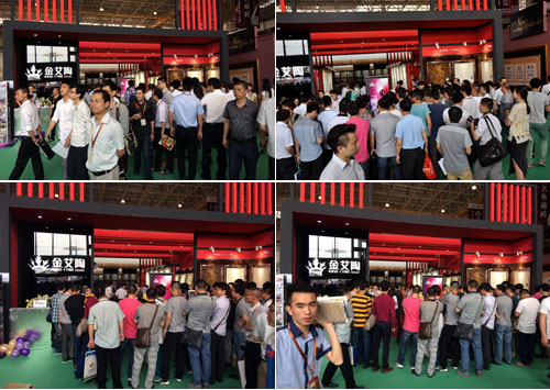 91视频网址入口陶展位人群火爆
